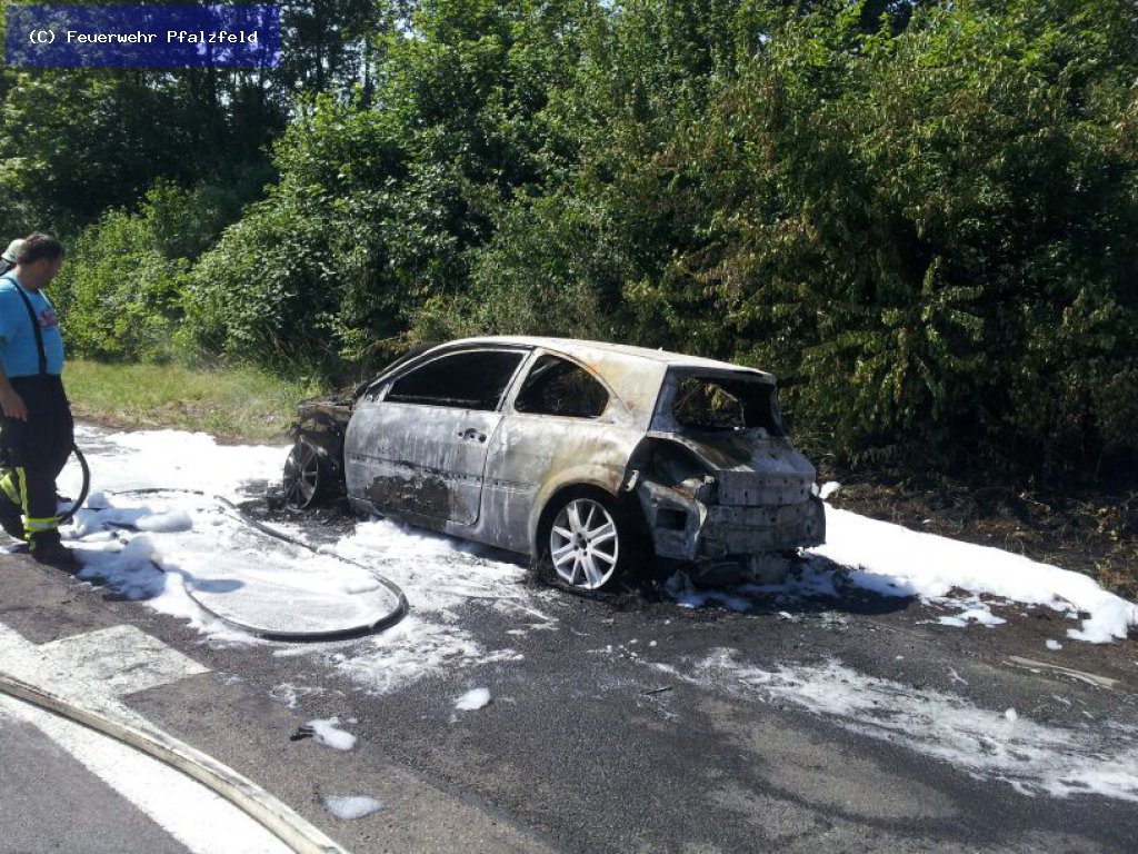 Fahrzeugbrand Fahrzeugbrand